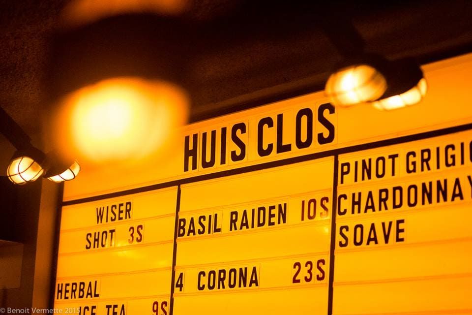 Huis Clos Menu