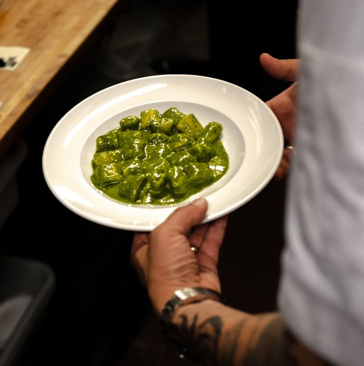 Le Violon   Gnocchi De Pomme De Terre. Pesto Cavolo.   Photo Par Jeremy Dionne