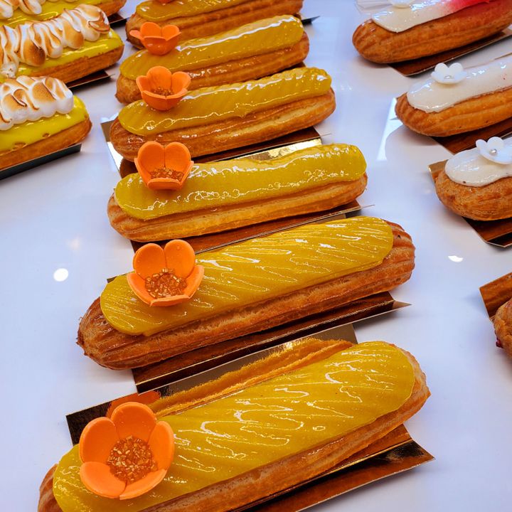 des éclairs au fruit de la pasion