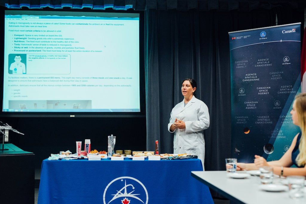 nourriture de l'espace agence spatiale canadienne