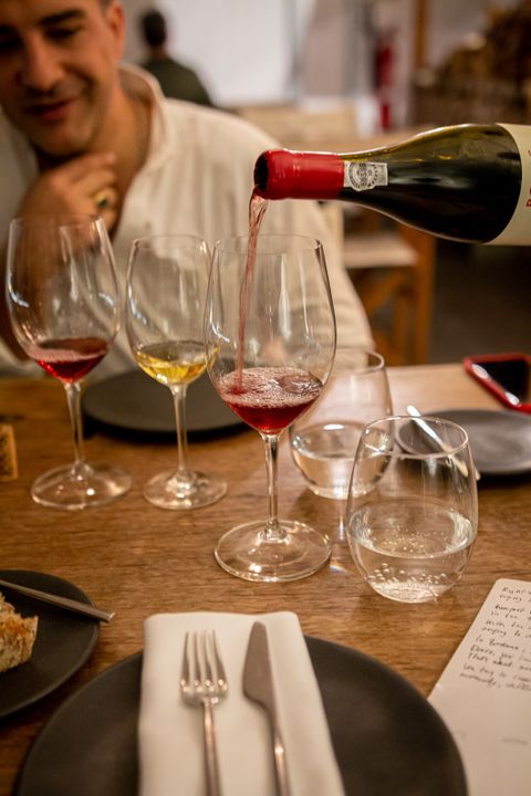 Dégustation des vins Poças au restaurant Semea by Euskalduna