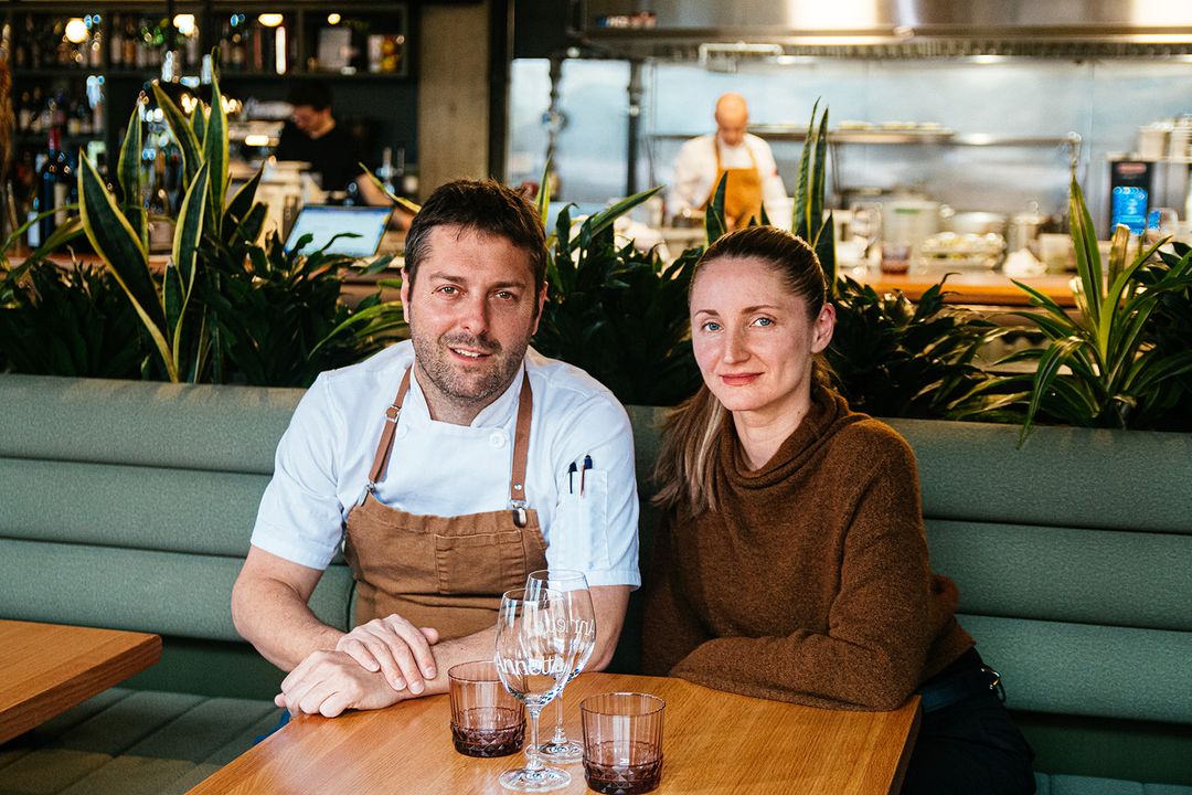 Le chef Marc-André Jetté et Mila Rishkova au Annette bar à vin.