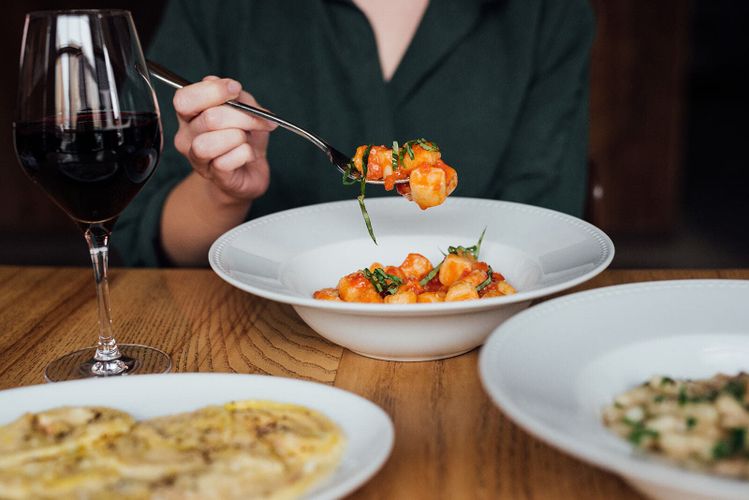 pasta at luciano trattoria