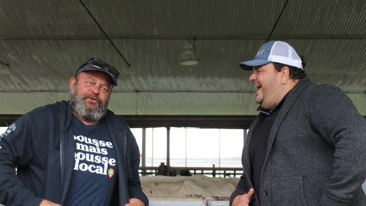 Philippe Laprise avec Carl Bouchard