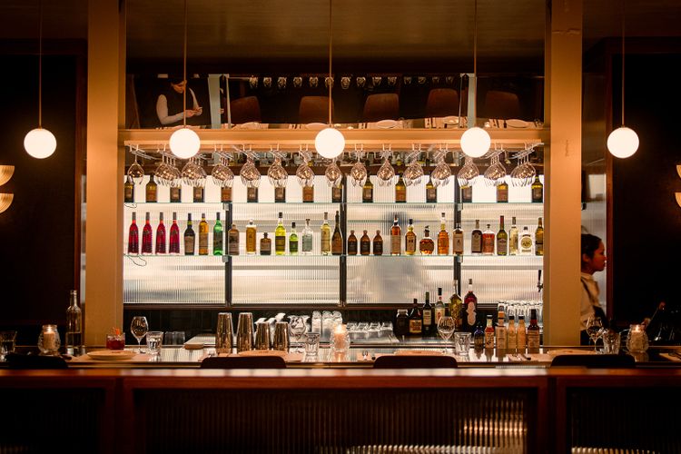 Rôtisserie La Lune, comptoir