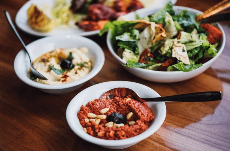 Le petit Alep restaurant montreal salades